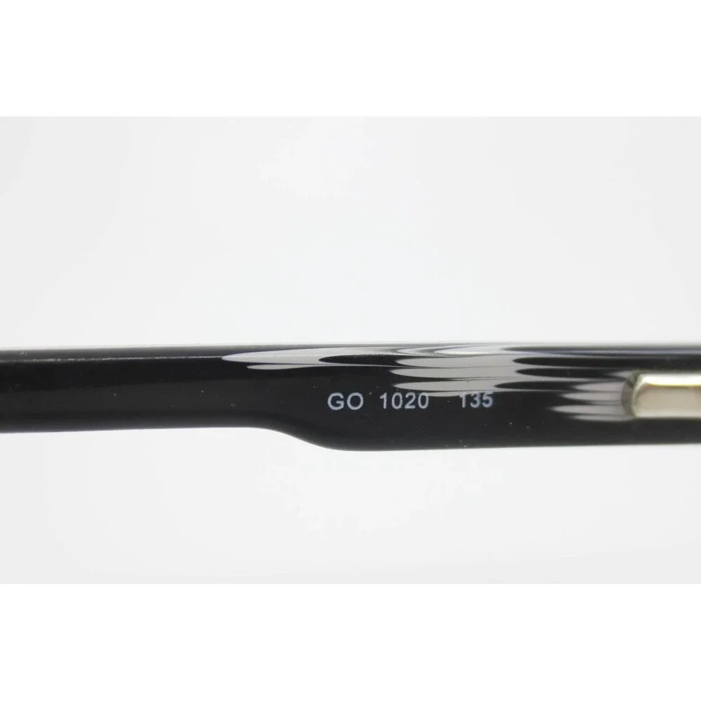 GO 1020 1600 Matte Black Semi Rimless Rectangular Eyeglasses 53-17-135